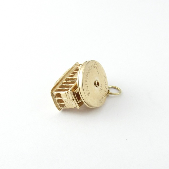 Vintage 14 Karat Yellow Gold San Francisco Cable Car Charm #4783 - Picture 7 of 8